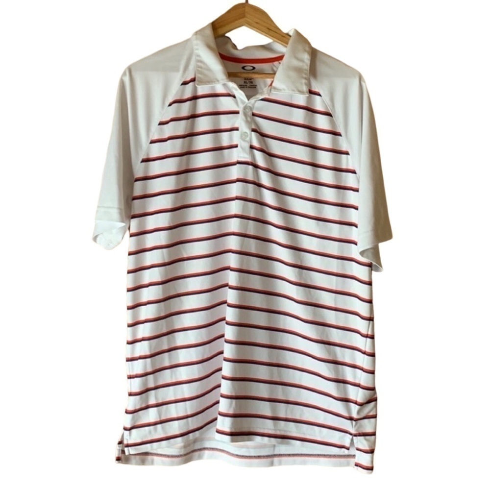 Oakley striped polo / golf shirt Size XL